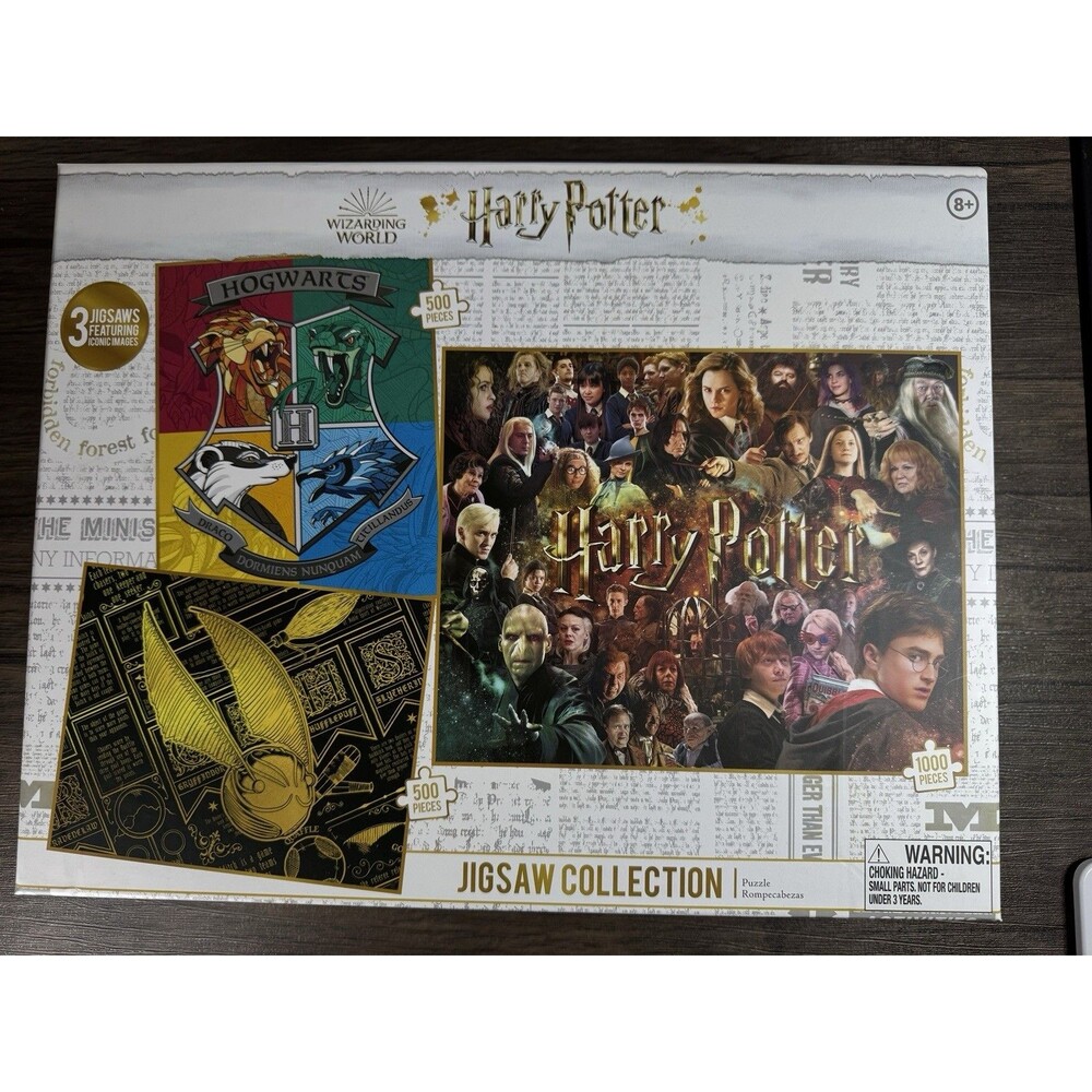 New Harry Potter Jigsaw Puzzle Collection-(1)1000 Piece And (2)500 Piece Puzzles